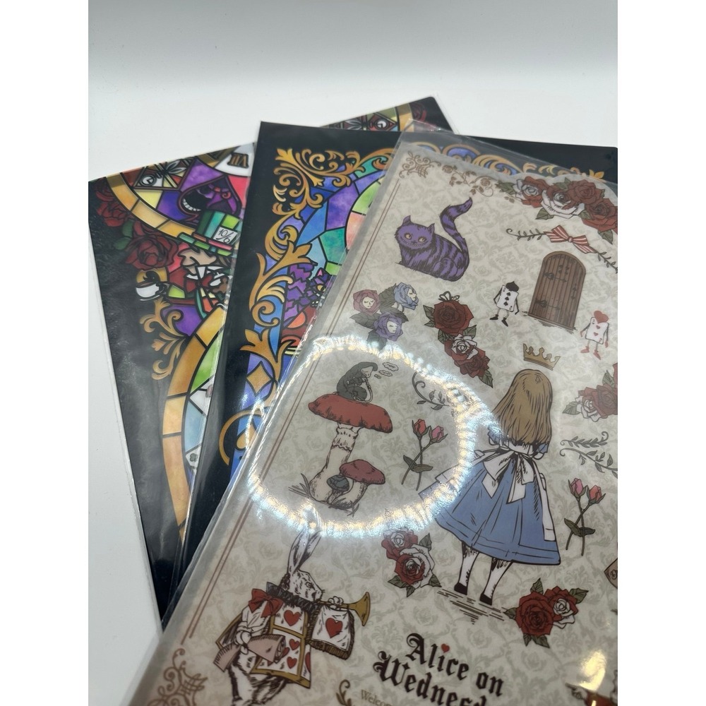 Alice on Wednesday Clear File Folder Set of 3 Japan Import